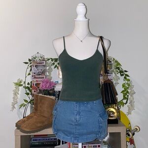 Brandy Melville green tank top